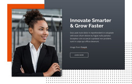 Innovate Smarter & Grow Faster - Multiple Layout