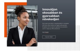 Innováljon Okosabban És Gyorsabban Növekedjen CSS-Elrendezési Sablon