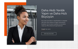 Daha Akıllı Yenilik Yapın Ve Daha Hızlı Büyüyün Için Site Şablonu