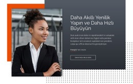 Daha Akıllı Yenilik Yapın Ve Daha Hızlı Büyüyün - Kullanımı Kolay Web Sitesi Modeli