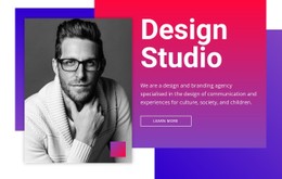 Ontwerpstudio Eenvoudige Html-Sjabloon Met CSS