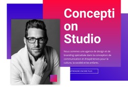 Studio De Design Modèle HTML De Base Avec CSS