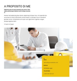 Profilo Professionale Dell'Architetto - Website Creation HTML