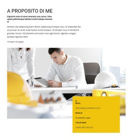 Mockup Di Sito Web Gratuito Per Profilo Professionale Dell'Architetto
