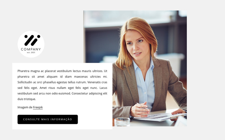 Empresa de consultoria Modelo HTML