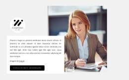 Empresa De Consultoria - Modelo HTML5 De Página Única