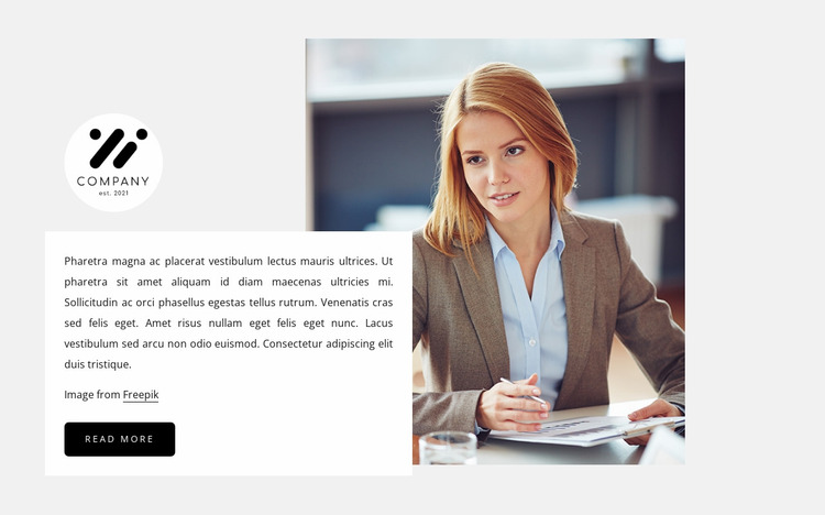 Consulting company Website Mockup