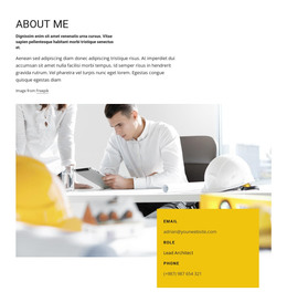 Architect Job Profile - WordPress Template