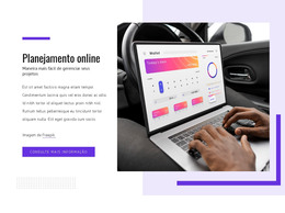 Aplicativo De Planejamento Online - Modelo HTML Gratuito
