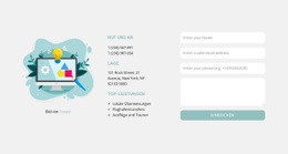 Kostenloser Website-Builder Für Kontaktformular Und Adressen