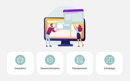 Ilustrações E Benefícios Modelo Html Básico Com CSS