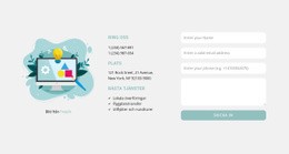 Kontaktformulär Och Adresser - Responsiv HTML5-Mall