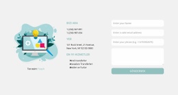 İletişim Formu Ve Adresleri - Online HTML Generator