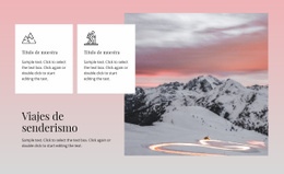 Viajes De Senderismo - Diseño De Sitio Web Adaptable