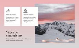 Viajes De Senderismo - Descarga De Plantilla HTML