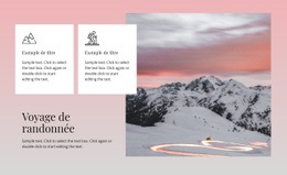 Voyages De Randonnée - HTML Website Builder