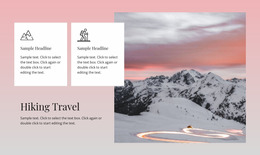 Hiking Travel Tours - HTML Website Builder