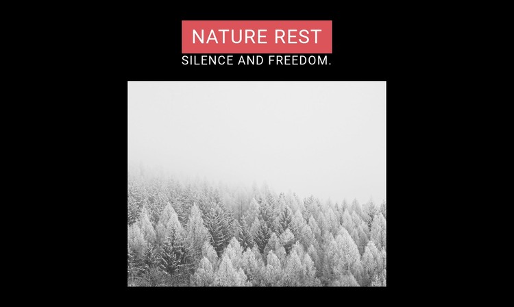 Nature rest CSS Template