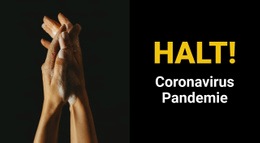 Atemberaubendes Webdesign Für Coronavirus Pandemie