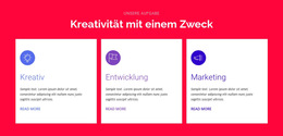 Kreativität Mit Einem Zweck – Fertiges Website-Design