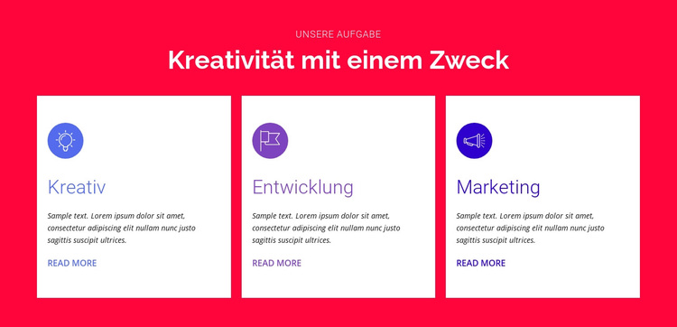 Kreativität mit einem Zweck WordPress-Theme