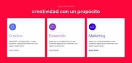 Creatividad Con Propósito - Diseñador De Páginas De Destino