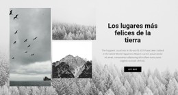 Los Lugares Mas Felices Plantilla De Sitio Web HTML CSS