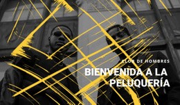 Barbería: Plantilla De Sitio Web De Una Sola Página