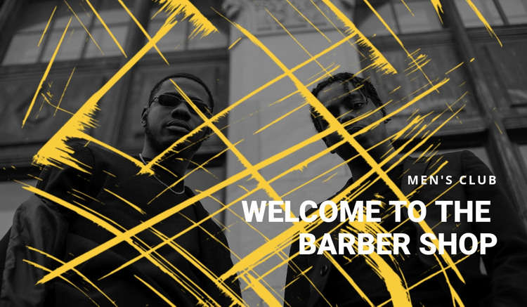  Barber shop Homepage Design