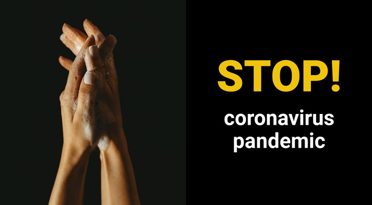 Coronavirus Pandemic Homepage Design
