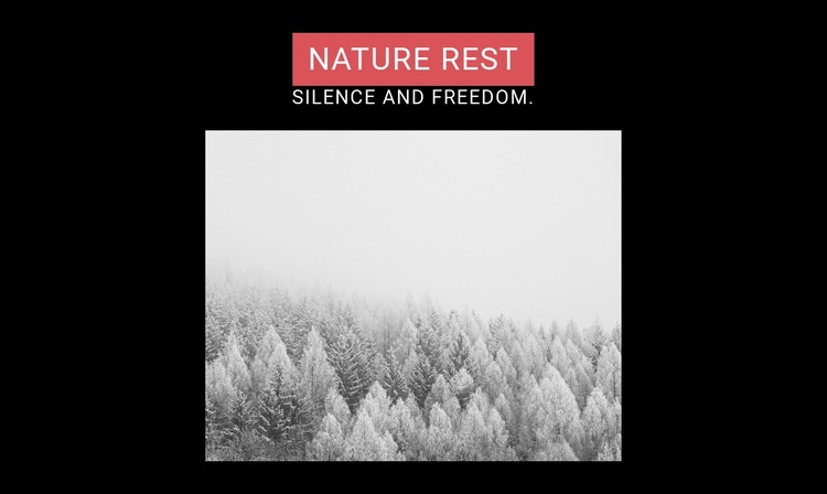 Nature rest Html Code Example