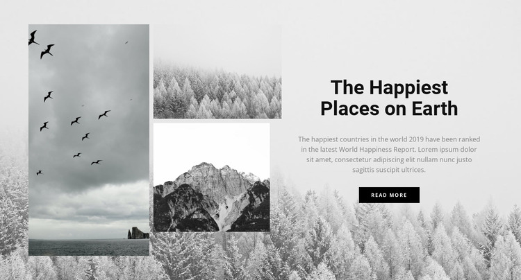 The happiest places Html Website Builder