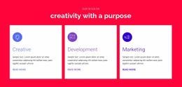 Kreativitás Céllal - Create HTML Page Online