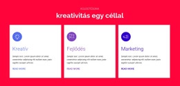 Kreativitás Céllal - Modern Webhelytervezés