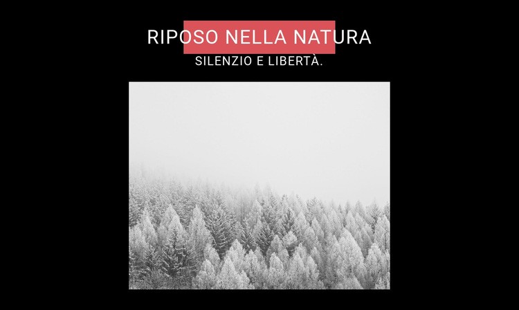 Riposo nella natura Modello