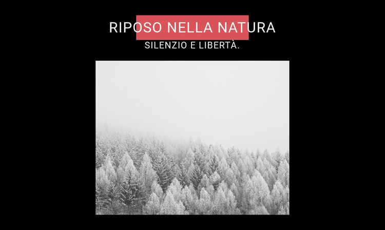 Riposo nella natura Tema WordPress