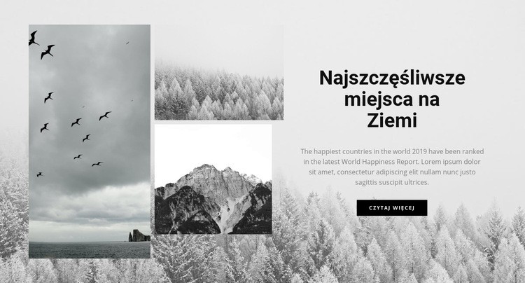 Najszczęśliwsze miejsca Szablon HTML5