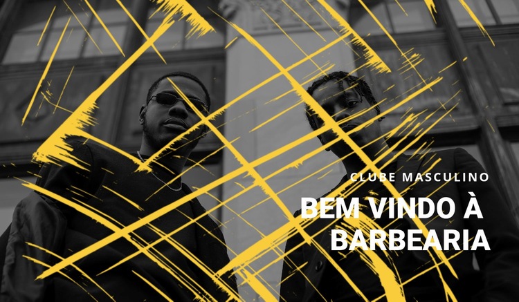  barbearia Design do site