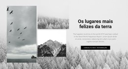 Os Lugares Mais Felizes Modelo De Site HTML CSS