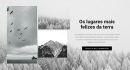 Os Lugares Mais Felizes - Modelo HTML5 Moderno