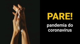 Pandemia Do Coronavírus - Modelo Moderno De Uma Página