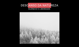 Tema WordPress Mais Criativo Para Descanso Da Natureza