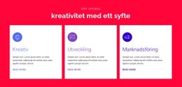 Kreativitet Med Ett Syfte - Modern Webbplatsdesign