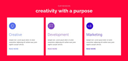 Creativity With A Purpose - Free Templates