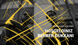 Berber Dükkanı HTML Şablonu