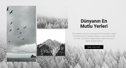 En Mutlu Yerler - Tek Sayfalık Tema