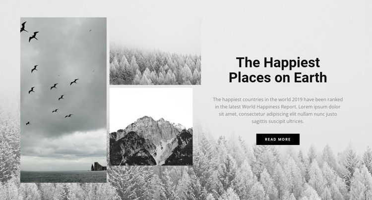 The happiest places Web Design