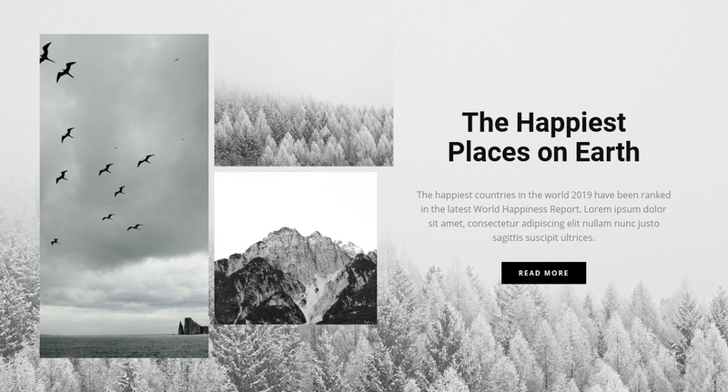 The happiest places Web Page Design