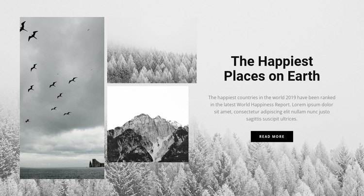 The happiest places Website Builder Templates