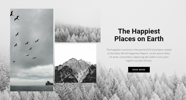 The happiest places Website Design